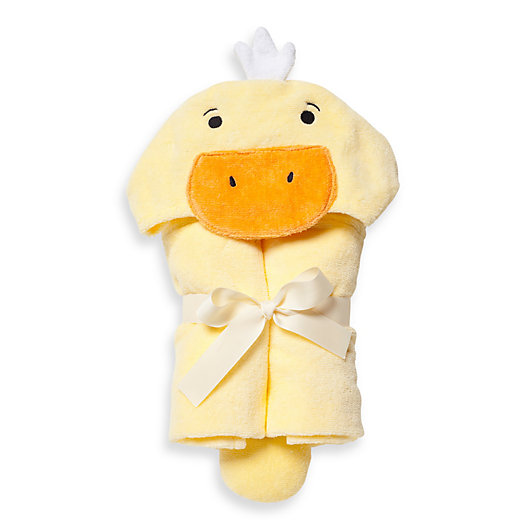 Alternate image 1 for Elegant Baby® Ducky Bath Wrap Towel in Yellow