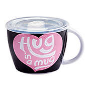 &quot;Hug in a Mug&quot; 26 oz. Coffee Mug with Lid