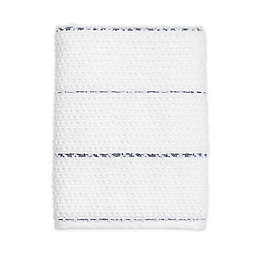 Peri Home Panama Stripe Bath Towel in White/Navy