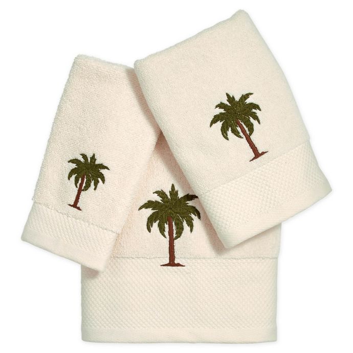 palm tree bath towels