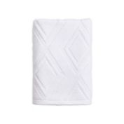Diamond Bath Towel in White