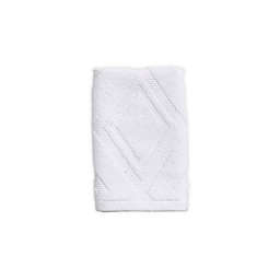 Diamond Fingertip Towel in White
