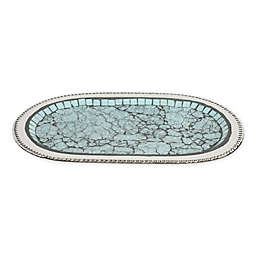 Nu Steel Iceberg Mosaic Vanity Tray in Aqua