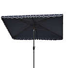Alternate image 2 for Safavieh Elegant 10-Foot Rectangle Valance Umbrella in Navy/White