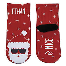 Santa Character Personalized Toddler Christmas Socks