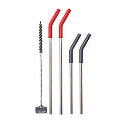 OXO Good Grips® 5-Piece Stainless Steel Reusable Straw Set