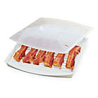Alternate image 1 for Progressive Prep Solutions&reg; Large Microwave Bacon Grill with Splatter Guard in White