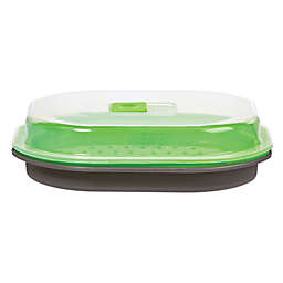 Progressive Prep Solutions® Microwaver Fish & Veggie Steamer in Green
