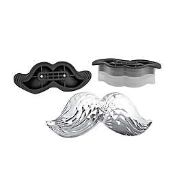 Tovolo® Mustache Ice Mold in Charcoal (Set of 2)