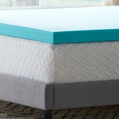 Cal King Orthopedic Foam Mattress Firm Bed Topper Gel Pad 2 Inch Cover 