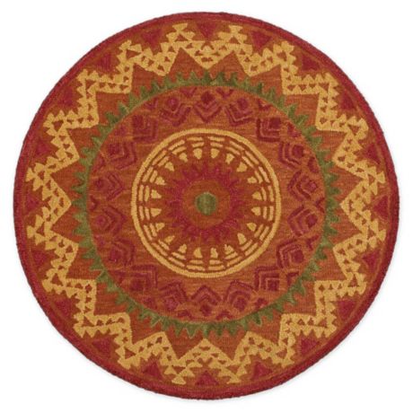 Lr Home Dazzle Hand Loomed Rug In Rust, Pier One Circular Rugs