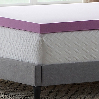 Queen LUCID 3 Inch Lavender Infused Memory Foam Mattress Topper 
