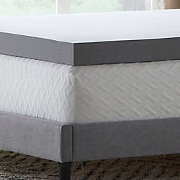 Dream Collection™ by LUCID® 4" Cal King Charcoal Memory Foam Mattress Topper