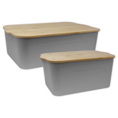 decorative plastic storage bins