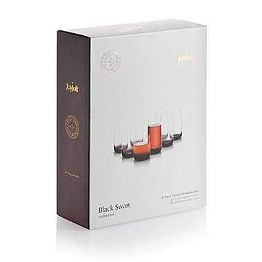 JoyJolt&reg; Black Swan 8-Piece Drinkware Set. View a larger version of this product image.