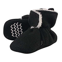 Hudson Baby® Size 0-6M Sherpa Booties in Black