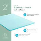 Alternate image 1 for Dream Collection&trade; by LUCID&reg; 2-Inch Gel Memory Foam Queen Mattress Topper