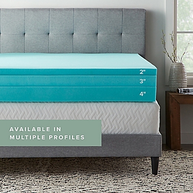Dream Collection&trade; by LUCID&reg; 2-Inch Gel Memory Foam Queen Mattress Topper. View a larger version of this product image.