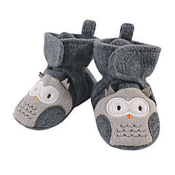 Hudson Baby® Size 2T Fleece Owl Booties in Grey