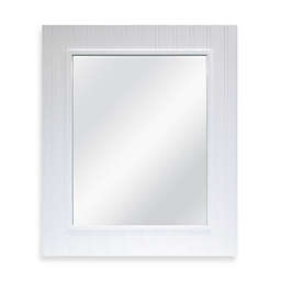 Wainscot Mirror in White