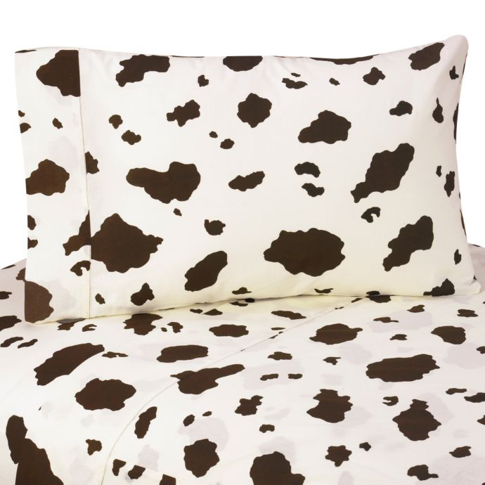 Sweet Jojo Designs® Cowgirl Cow Print Sheet Set Bed Bath And Beyond 