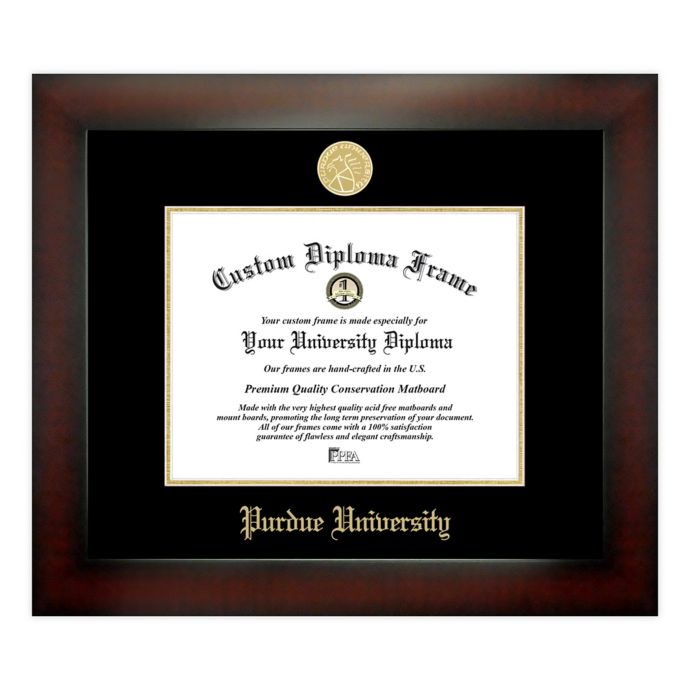 Purdue University 7.5-Inch x 9.5-Inch Medallion Diploma Frame | Bed ...