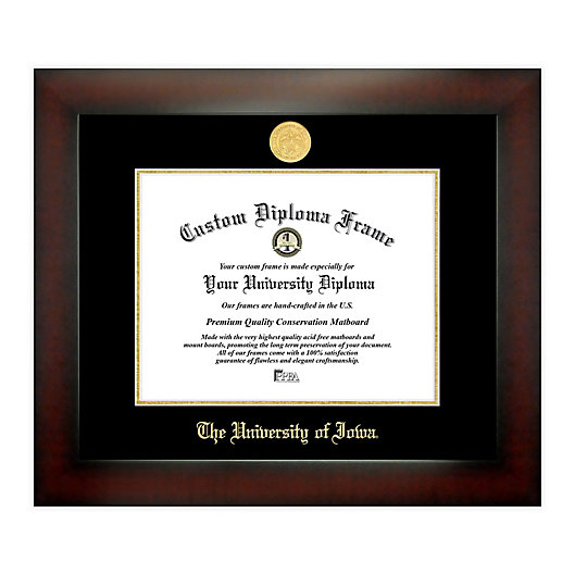 Alternate image 1 for University of Iowa 8.5-Inch x 11-Inch Medallion Diploma Frame