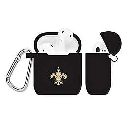 NFL New Orleans Saints Silicone Cover for Apple AirPods Charging Case in Black