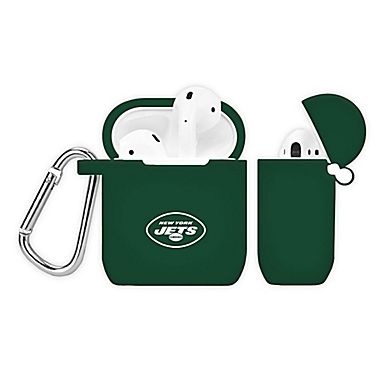 NFL New York Jets Silicone Cover for Apple AirPods Charging Case in Green. View a larger version of this product image.