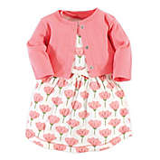 Touched by Nature 2-Piece Tulip Organic Cotton Dress and Cardigan Set