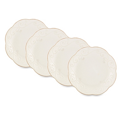Lenox&reg; French Perle&trade; Dessert Plates in White (Set of 4). View a larger version of this product image.