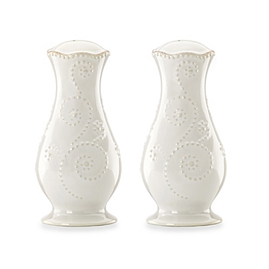 Lenox&reg; French Perle&trade; Salt and Pepper Shakers in White. View a larger version of this product image.