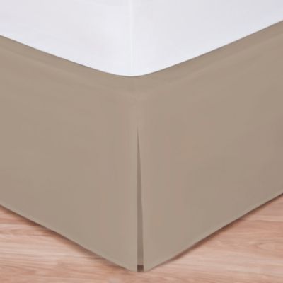 Wrap-Around Wonderskirt Twin Bed Skirt in Taupe