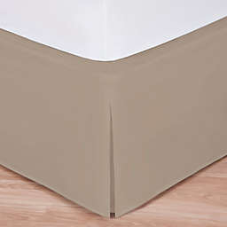 Wrap-Around Wonderskirt Twin Bed Skirt in Taupe