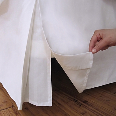 Wrap-Around Wonderskirt Twin Bed Skirt in White. View a larger version of this product image.