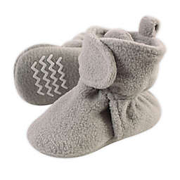 Hudson Baby&reg; Size 12-18M Fleece Booties in Neutral Grey