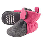 Hudson Baby&reg; Fleece Booties in Pink/Grey