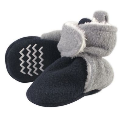 Hudson Baby Size 6-12M Sherpa Booties In Navy
