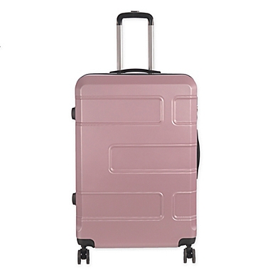 Club Rochelier Deco 28-Inch Hardside Spinner Checked Luggage in Pink. View a larger version of this product image.