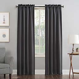 Sun Zero® Mariah Room Darkening 63-Inch Rod Pocket Curtain Panel in Charcoal (Single)
