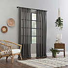 Alternate image 1 for Clean Window&reg; Crushed Texture Anti-Dust 84-Inch Sheer Curtain Panel in Grey (Single)