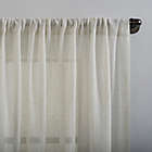 Alternate image 3 for Clean Window&reg; Crushed Texture Anti-Dust 63-Inch Sheer Curtain Panel in Ecru (Single)