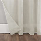 Alternate image 5 for Clean Window&reg; Crushed Texture Anti-Dust 63-Inch Sheer Curtain Panel in Ecru (Single)