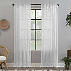 Alternate image 0 for Clean Window&reg; Crushed Texture Anti-Dust 96-Inch Sheer Curtain Panel in White (Single)