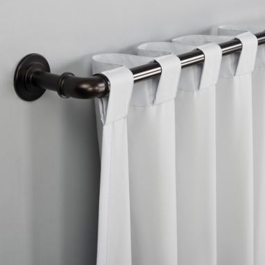 Sun Zero&reg; Cyrus 96-Inch Back Tab 100% Blackout Window Curtain Panel in White (Single). View a larger version of this product image.