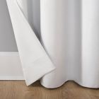 Alternate image 4 for Sun Zero&reg; Cyrus 96-Inch Back Tab 100% Blackout Window Curtain Panel in White (Single)