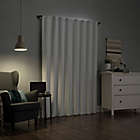 Alternate image 6 for Sun Zero&reg; Cyrus 96-Inch Back Tab 100% Blackout Window Curtain Panel in White (Single)