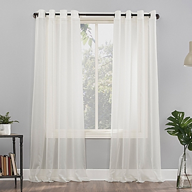 No. 918&reg; Emily 95-Inch Grommet Window Curtain Panel in Eggshell (Single). View a larger version of this product image.