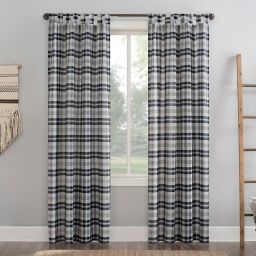 No.918® Blair 84-Inch Tab Top Curtain Panel  in Coal (Single)