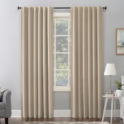 Sun Zero® Amherst Velvet 96-Inch Thermal Total Blackout Curtain Panel in Ecru (Single)